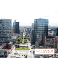 Réouverture du toit de la Grande Arche de La Défense