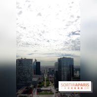 Réouverture du toit de la Grande Arche de La Défense