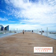 Réouverture du toit de la Grande Arche de La Défense