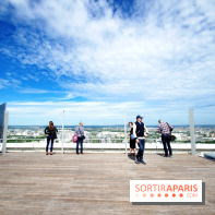 Réouverture du toit de la Grande Arche de La Défense