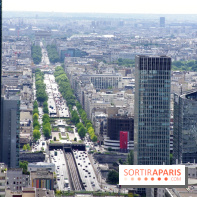 Réouverture du toit de la Grande Arche de La Défense