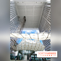 Réouverture du toit de la Grande Arche de La Défense