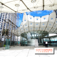 Réouverture du toit de la Grande Arche de La Défense