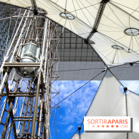 Réouverture du toit de la Grande Arche de La Défense