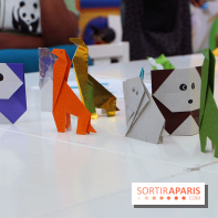 700 animaux en origami envahissent Beaugrenelle !