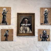 Exposition du street-artiste Goin à la galerie La Lison : Santa Claus doesn't exist