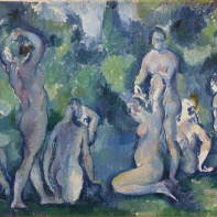 Paul Cézanne, Baigneuses, vers 1895, huile sur toile, 47 x 77 cm