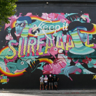 Une œuvre street art signée ONOFF à la Gare de l'Est