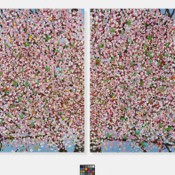 Cerisiers en fleurs, l'exposition de Damien Hirst à la Fondation Cartier