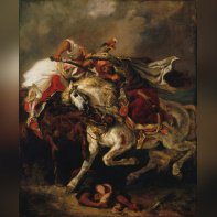 Exposition au Musée Delacroix, Un duel romantique, Le Giaour de Lord Byron par Delacroix