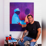 Semaine Live Painting et NFT avec Ruben Carrasco et Sebastian Riffo à la galerie Goldshteyn-Saatort