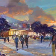 Disneyland Paris : le nouveau Disney Village se dévoile dans un concept art