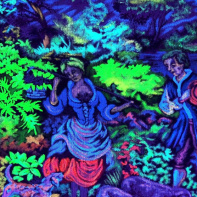 Nuit Blanche 2023 : installation d'Amédée Beriot et Saskia Rosa Hartmann à la Galerie Saint Séverin