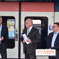 Inauguration du Train des Arts à la gare de l'est