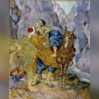 Vincent Van Gogh Le Bon Samaritain (d’après Delacroix) Début mai 1890, huile sur toile, 73 x 59,5 cm. Kröller-Müller Museum, Otterlo Otterlo © Collection Kröller-Mu?ller Museum, Otterlo