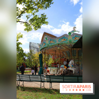 Le Village des Manèges provisoire du Jardin d'Acclimatation