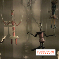 Exposition DADA au Musée de l'Orangerie - marionnettes pour Le Roi Cerf, Mel Myland et Sabine Gysin d'après Sophie Taeuber (1918), 1993