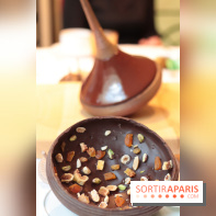 Bûche de Noël toupie du Shangri-La Paris 2017