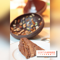 Bûche de Noël toupie du Shangri-La Paris 2017