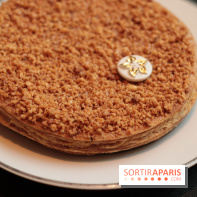 Bûche de Noël toupie du Shangri-La Paris 2017