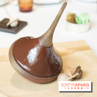 Bûche de Noël toupie du Shangri-La Paris 2017