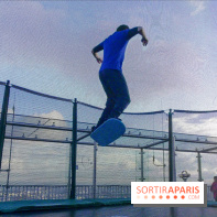 Les trampolines sur la Tour Montparnasse