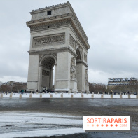 La Neige à Paris - Arc de Triomphe