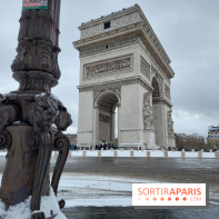 La Neige à Paris - Arc de Triomphe