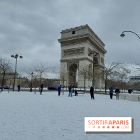 La Neige à Paris - Arc de Triomphe