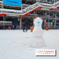 La Neige à Paris - Centre pompidou