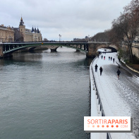 La Neige à Paris - quais de Seine
