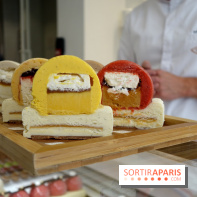 Bûche de Noël 2018 par David Wesmaël pour La Glacerie de Paris