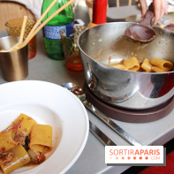 Cucina, Ducasse à la Maison de la Mutualité : paccheri à la joue de bœuf