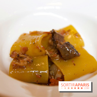 Cucina, Ducasse à la Maison de la Mutualité : paccheri à la joue de bœuf