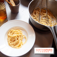 Cucina, Ducasse à la Maison de la Mutualité : bucatini poivres et fromages