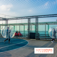 Animation de Bubble Foot sur la Tour Montparnasse