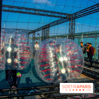 Animation de Bubble Foot sur la Tour Montparnasse