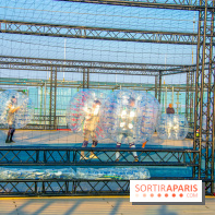 Animation de Bubble Foot sur la Tour Montparnasse