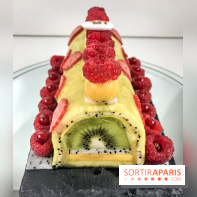 Bûche de Noël 100% fruits de la Ferme de Longchamp