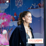 L'inauguration des vitrines de Noël 2018 du Printemps par Laëtitia Casta