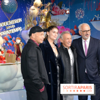 L'inauguration des vitrines de Noël 2018 du Printemps par Laëtitia Casta