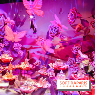 L'inauguration des vitrines de Noël 2018 du Printemps par Laëtitia Casta