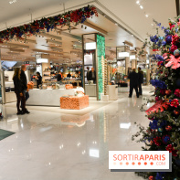 L'inauguration des vitrines de Noël 2018 du Printemps par Laëtitia Casta