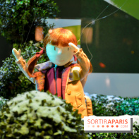 L'inauguration des vitrines de Noël 2018 du Printemps par Laëtitia Casta