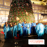 Illuminations de Noël 2018 au Forum des Halles avec Bérangère Krief