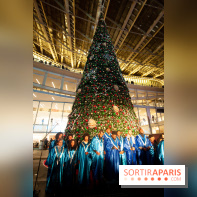 Illuminations de Noël 2018 au Forum des Halles avec Bérangère Krief