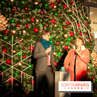 Illuminations de Noël 2018 au Forum des Halles avec Bérangère Krief