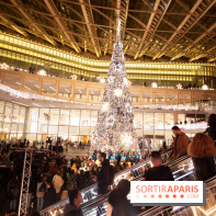 Illuminations de Noël 2018 au Forum des Halles avec Bérangère Krief