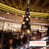 Illuminations de Noël 2018 au Forum des Halles avec Bérangère Krief