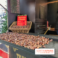 Le Marché de Noël des Tuileries à Paris, marrons